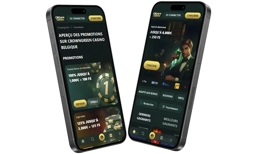 CrownGreen App België: download de APK voor Android en de Web App voor iOS